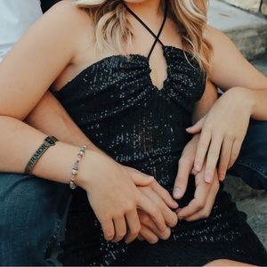 Size small women’s black body con dress